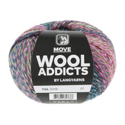 Lang Yarns Move 0018 Donkergroen/Neongroen/Roze/Petrol
