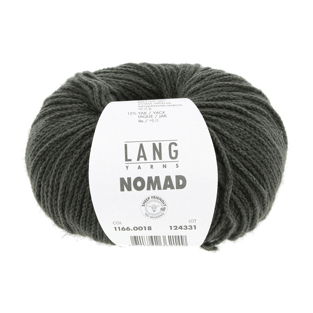 Lang Yarns Nomad 0018 Donkergroen