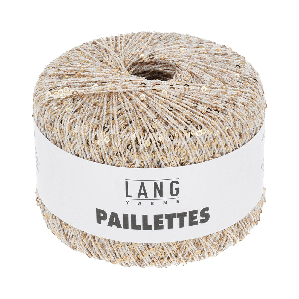 Lang Yarns Paillettes 0002 Wit/Goud