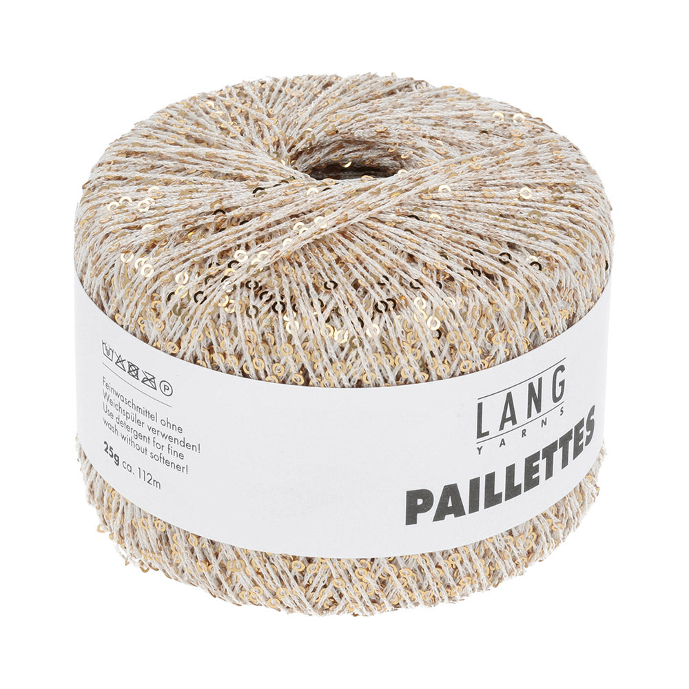 Langyarnspaillettes print — gemaakt met Lang Yarns Paillettes