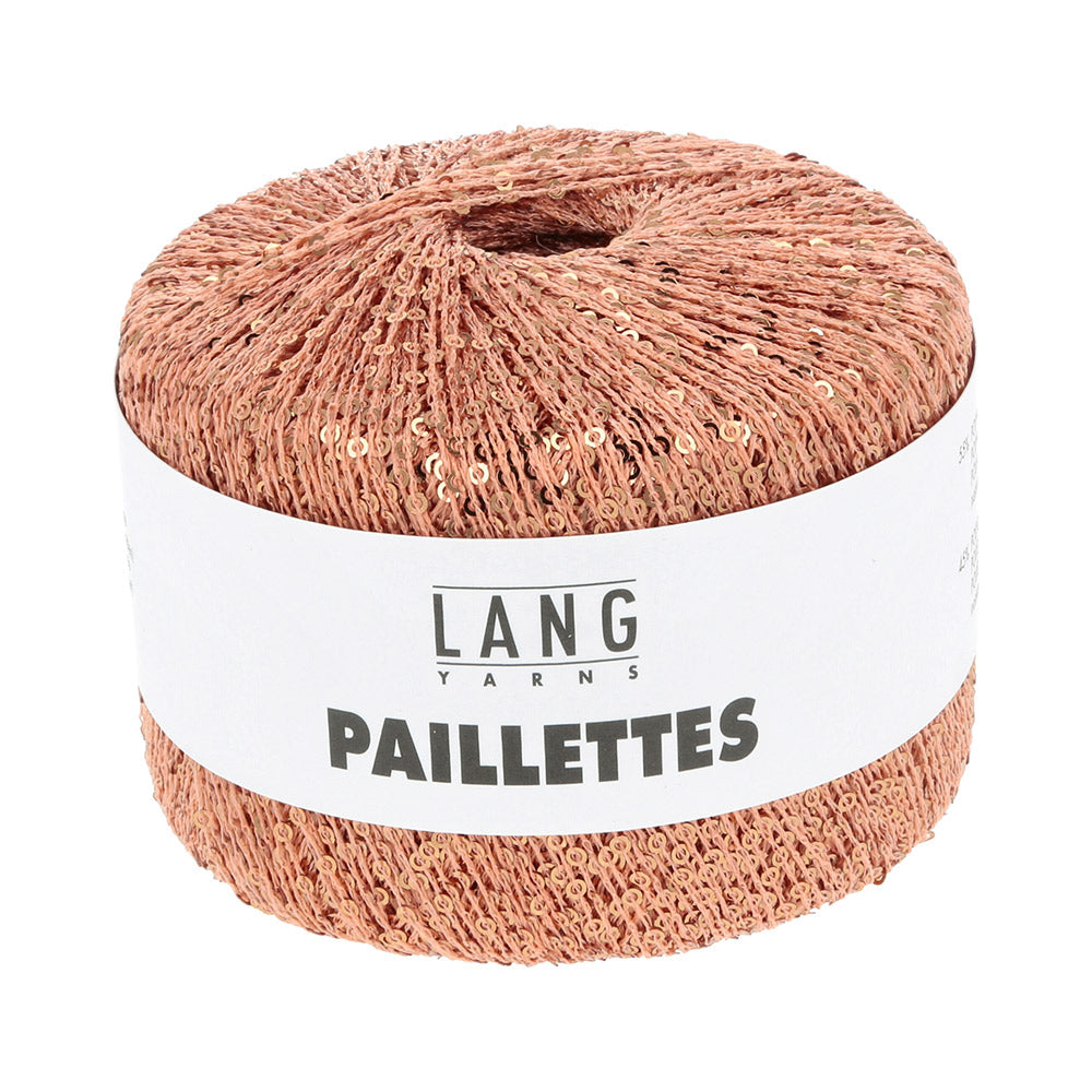 Lang Yarns Paillettes 0059 Zacht Oranje