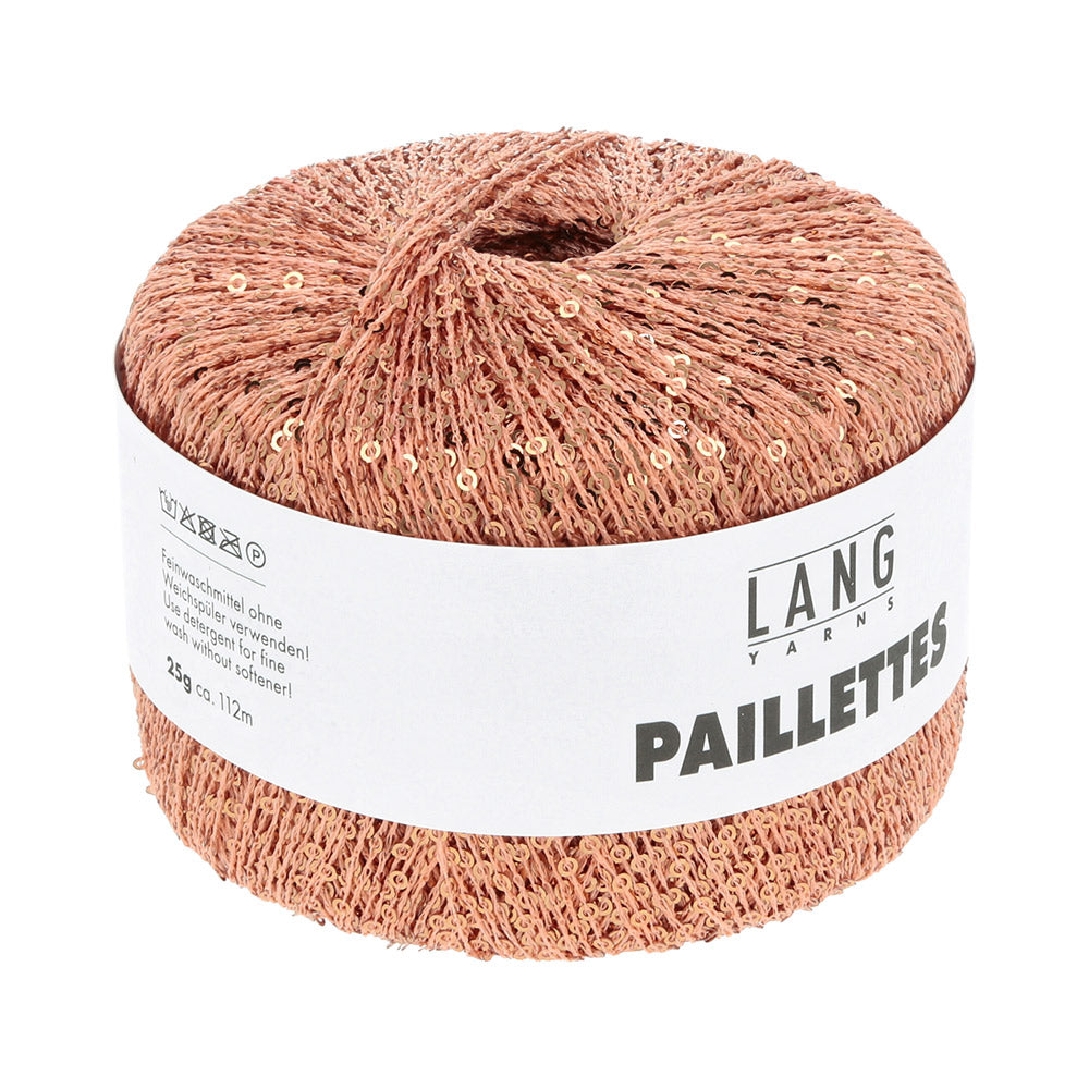 Langyarnspaillettes print — gemaakt met Lang Yarns Paillettes