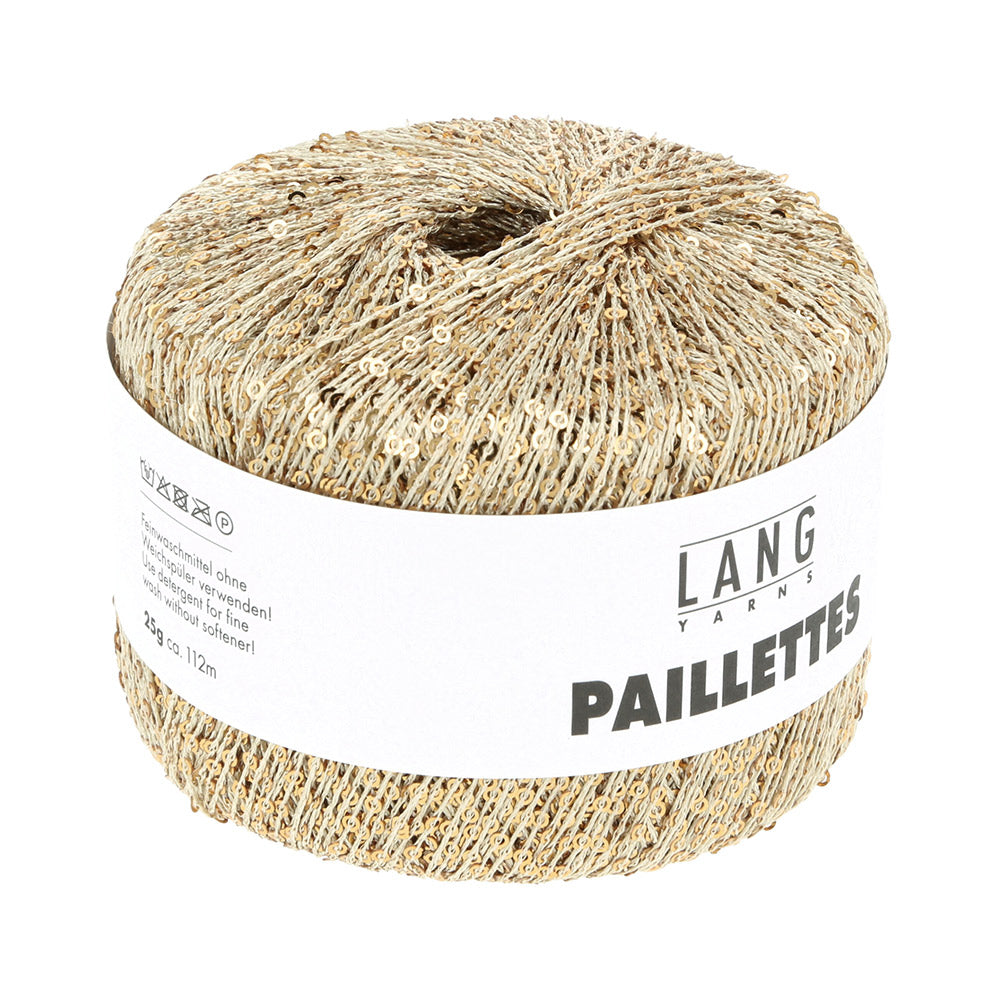 Langyarnspaillettes print — gemaakt met Lang Yarns Paillettes