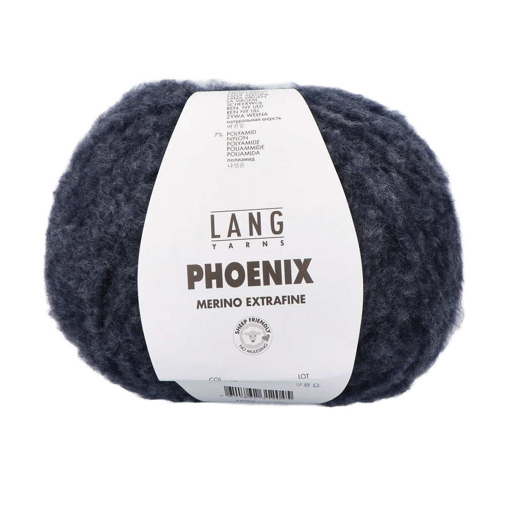 Lang Yarns Phoenix 035 Donker Blauw