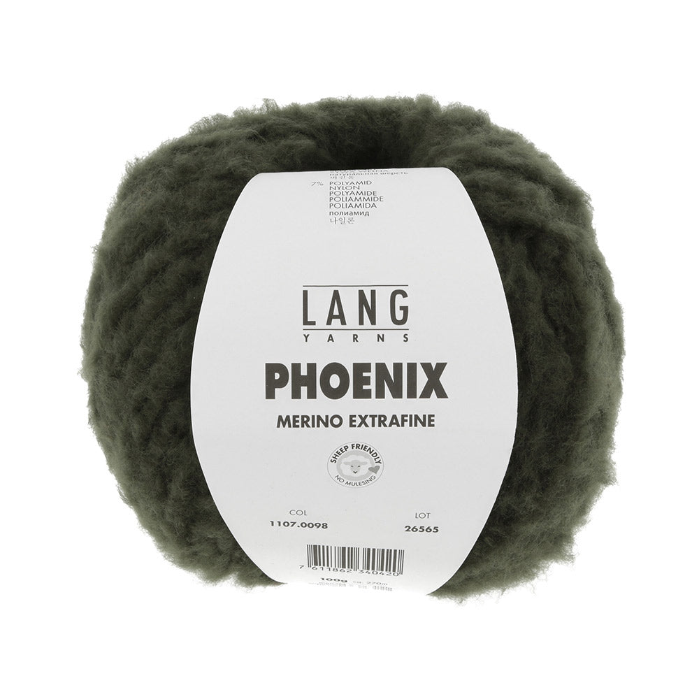 Lang Yarns Phoenix 098 Donkere Olijf