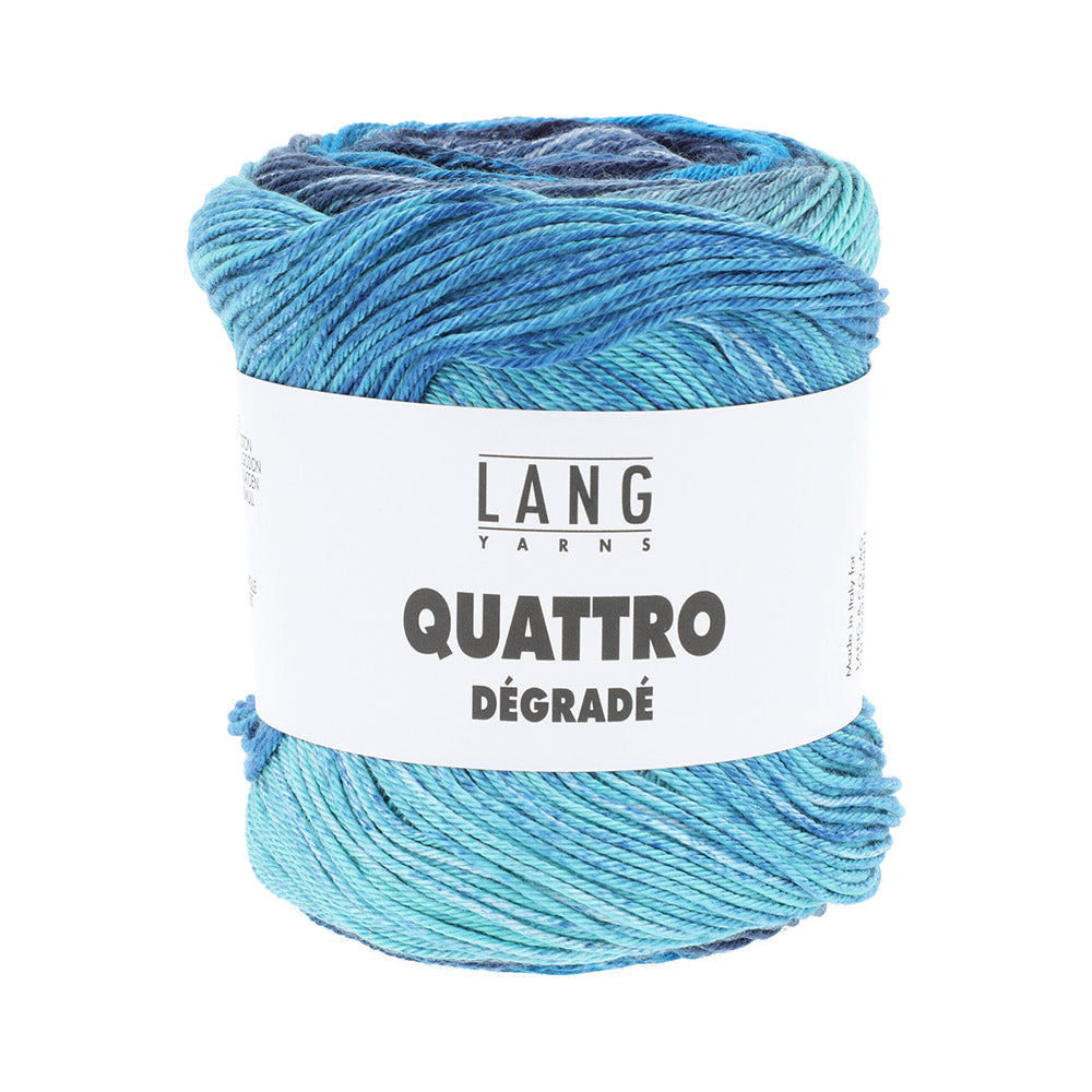 Lang Yarns Quattro Dégradé 0011 Blauw