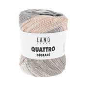Lang Yarns Quattro Dégradé 0020 Zwart/Grijsgroen/Lila