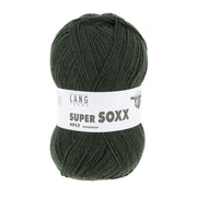 Lang Yarns Super Soxx 4-Fach 0018 Donkergroen (4-draads)