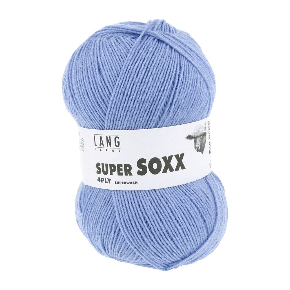Lang Yarns Super Soxx 4-Fach 0021 Hemelsblauw (4-draads)