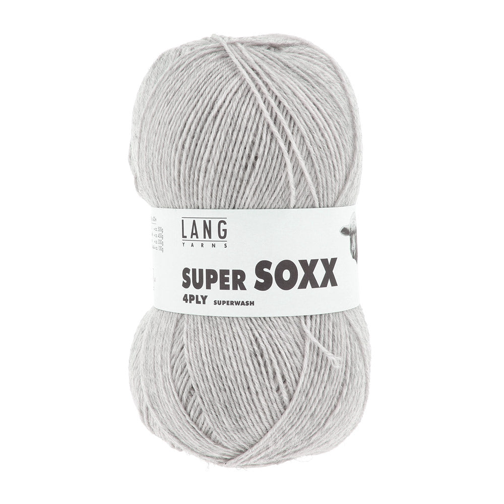 Lang Yarns Super Soxx 4-Fach 0023 Lichtgrijs Gemêleerd (4-draads)
