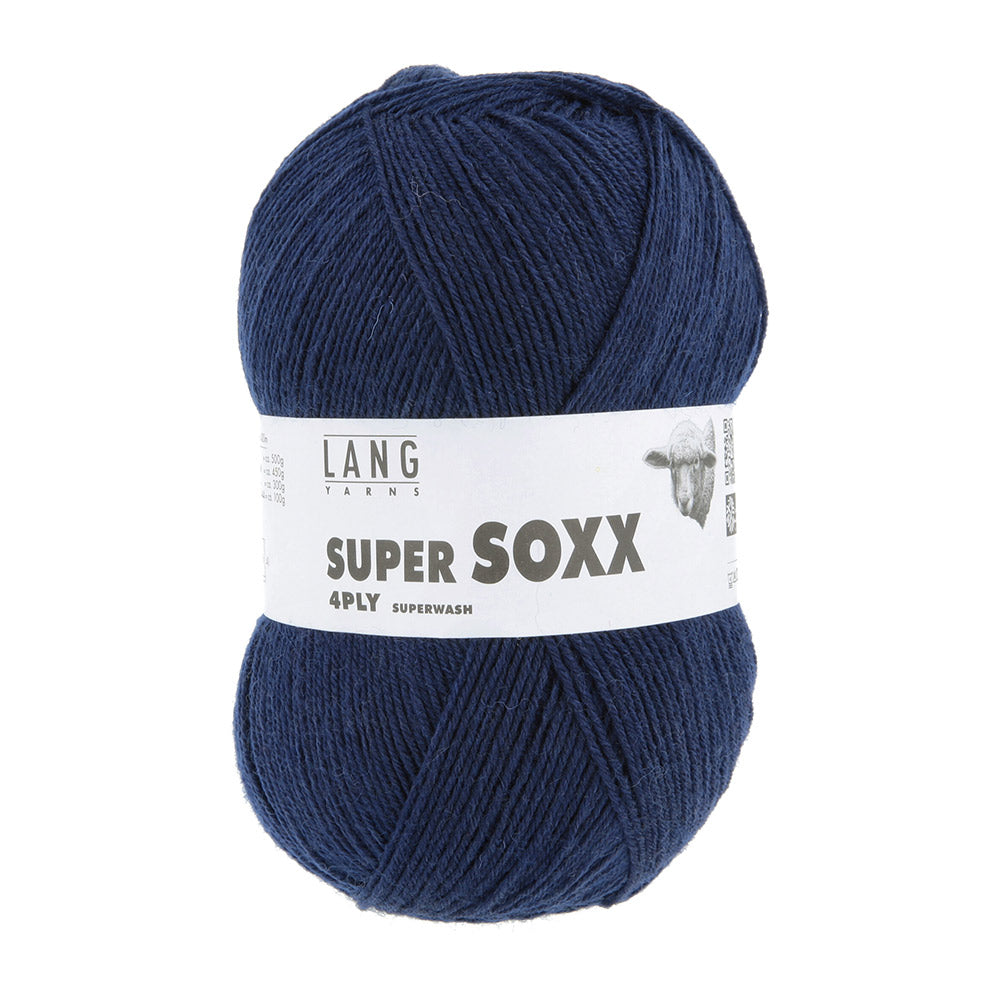 Lang Yarns Super Soxx 4-Fach 0025 Marine (4-draads)