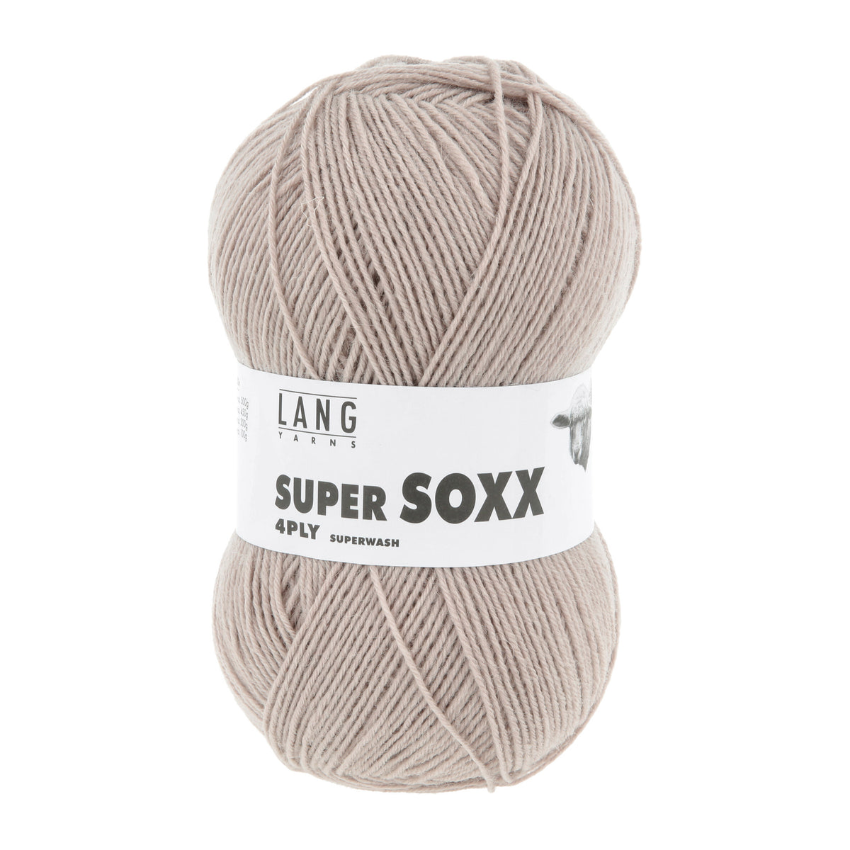 Lang Yarns Super Soxx 4-Fach 0026 Zand (4-draads)