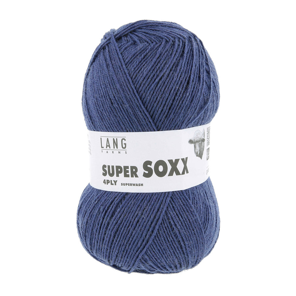 Lang Yarns Super Soxx 4-Fach 0034 Donker Jeans (4-draads)