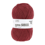 Lang Yarns Super Soxx 4-Fach 0061 Wijnrood (4-draads)