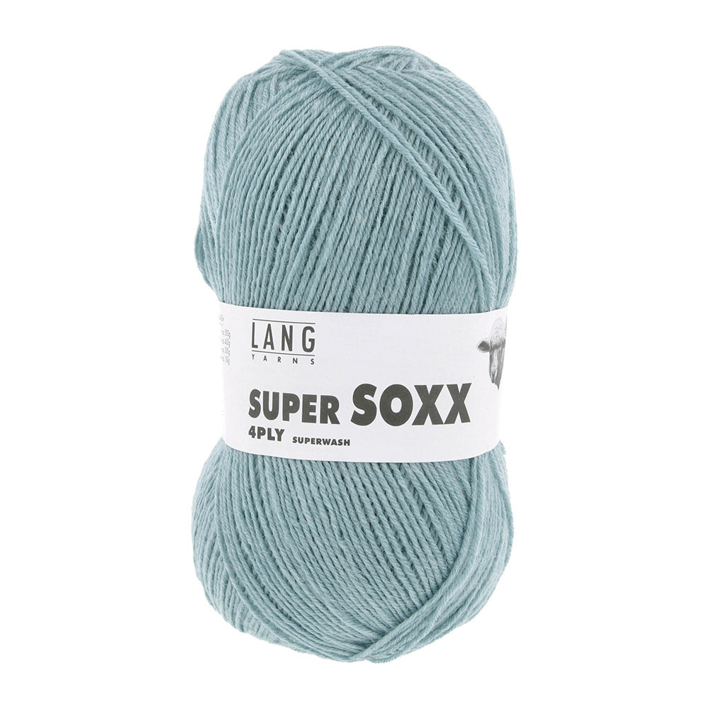 Lang Yarns Super Soxx 4-Fach 0072 Aqua (4-draads)