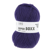 Lang Yarns Super Soxx 4-Fach 0090 Violet Koningsblauw (4-draads)