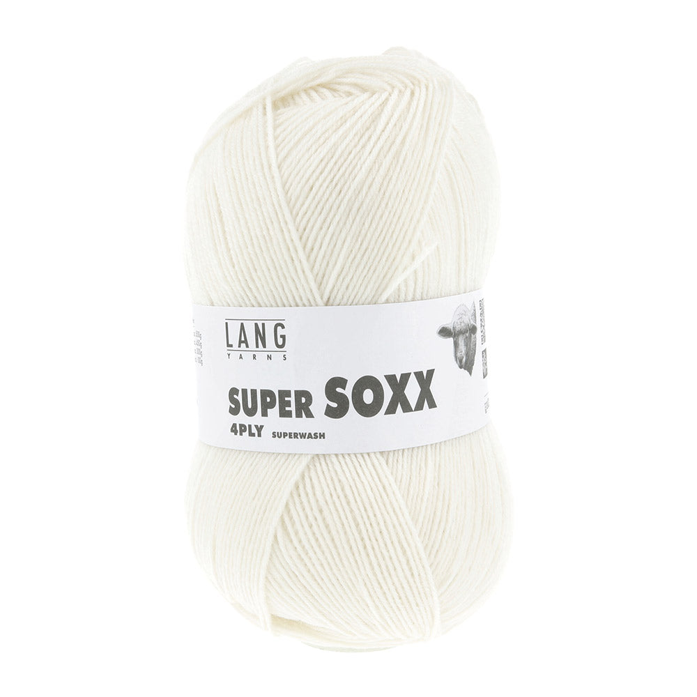 Lang Yarns Super Soxx 4-Fach 0094 Gebroken Wit (4-draads)