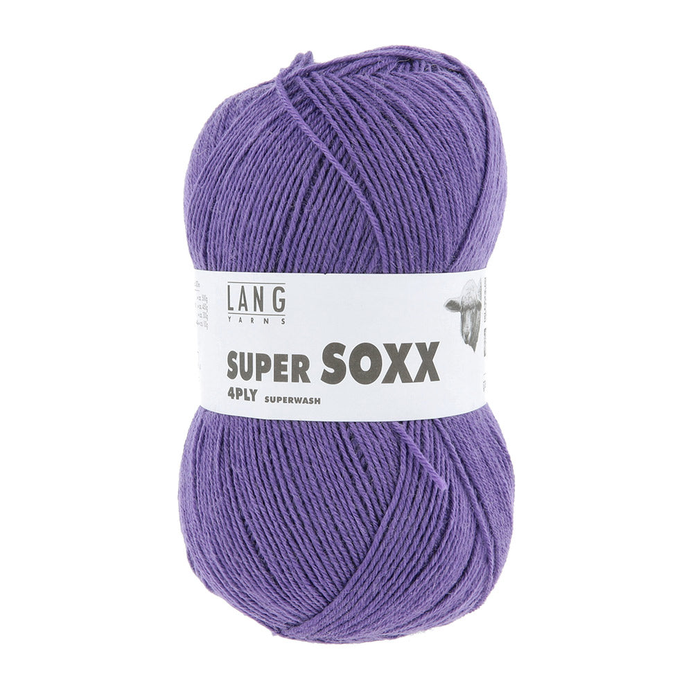 Lang Yarns Super Soxx 4-Fach 0146 Paars (4-draads)
