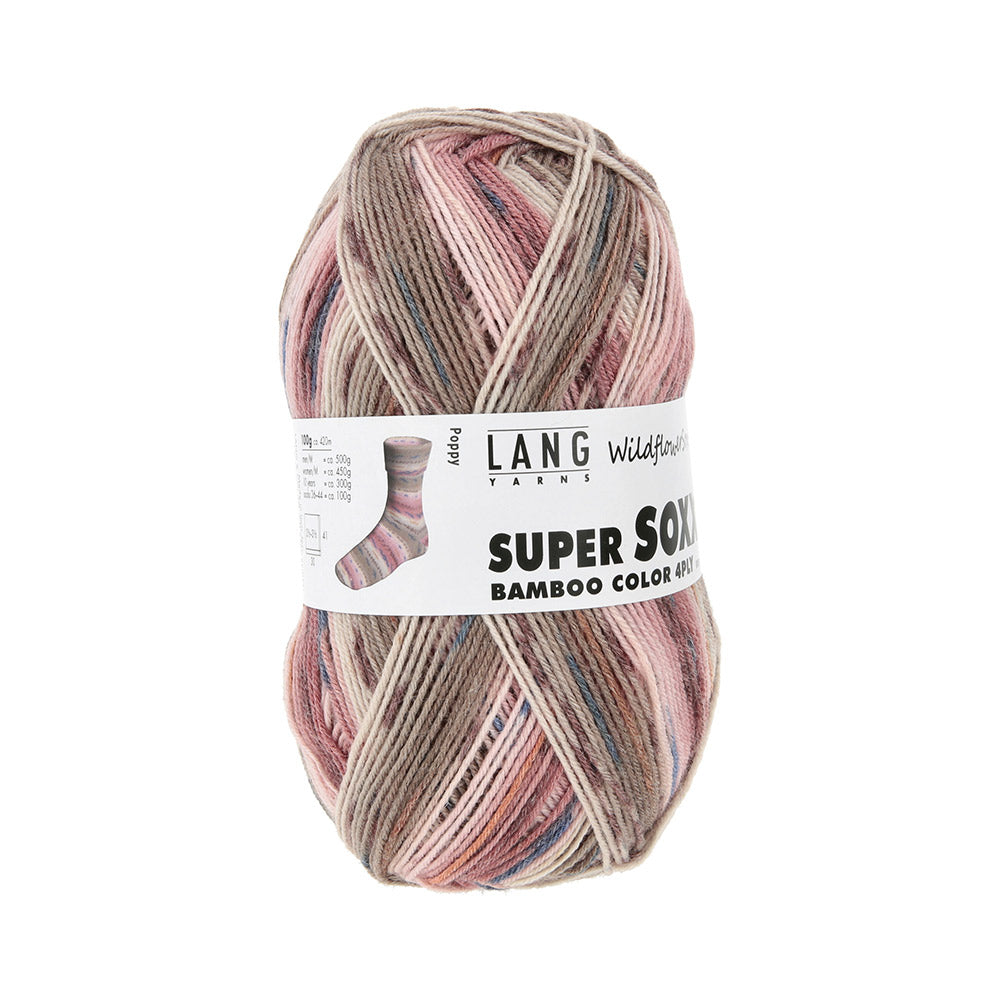 Langyarnssupersoxxbamboocolor ply print — gemaakt met Lang Yarns Super Soxx Bamboo Color 4-Fach