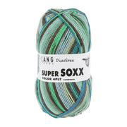 Lang Yarns Super Soxx Color 4-Fach 0520 Groen/Blauw 1145 I Will Survive