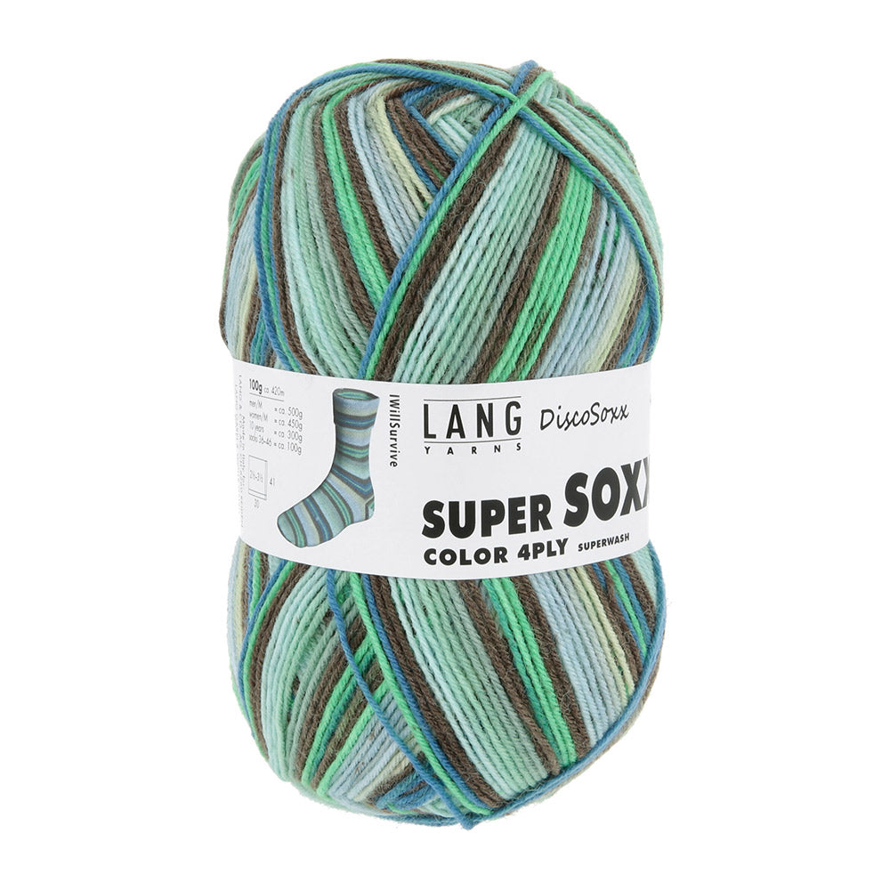 Langyarnssupersoxxcolor ply print — gemaakt met Lang Yarns Super Soxx Color 4-Fach