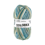 Lang Yarns Super Soxx Color 4-Fach 0542 Benzine/Bruin 1149 Amandeltaart