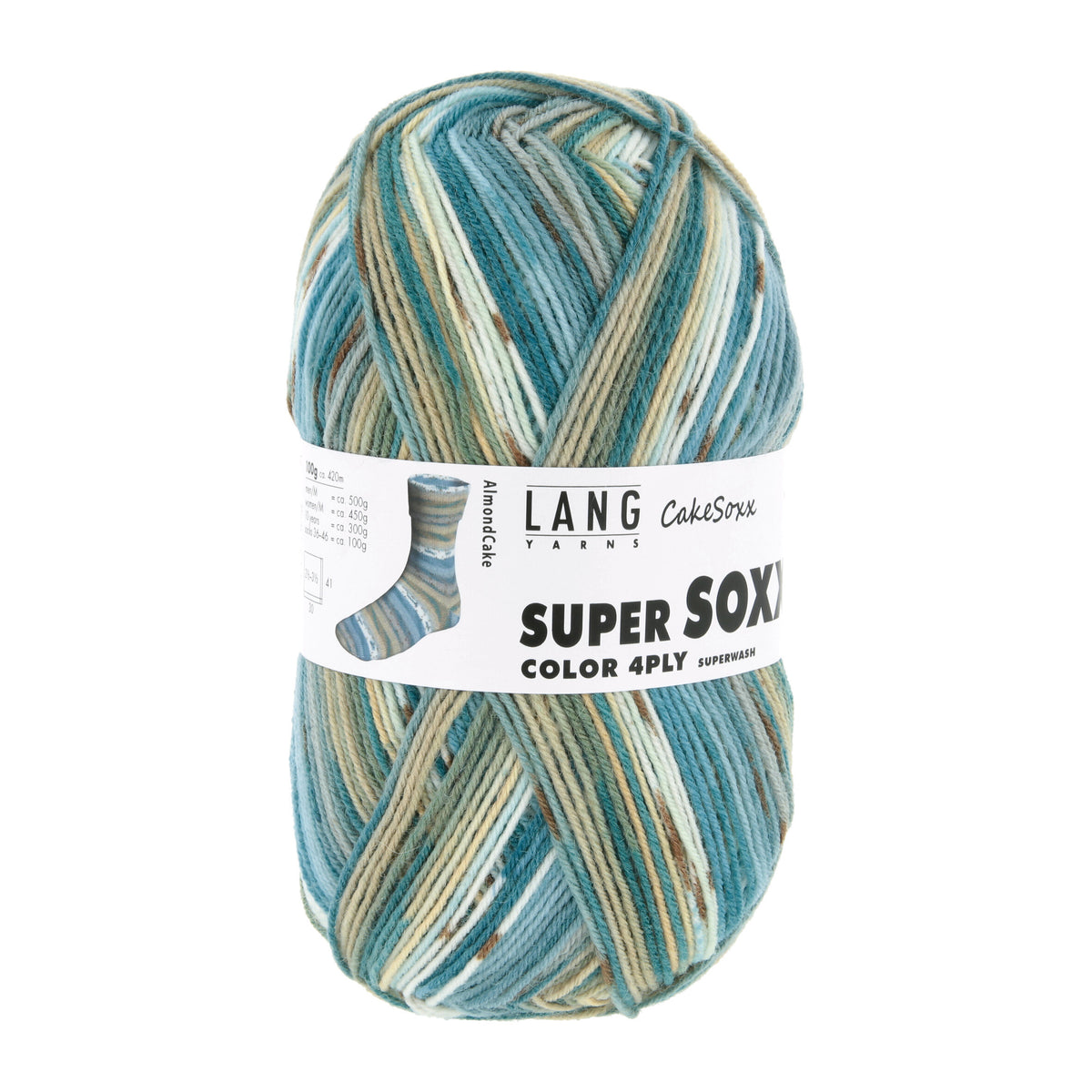 Langyarnssupersoxxcolor ply print — gemaakt met Lang Yarns Super Soxx Color 4-Fach