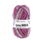Lang Yarns Super Soxx Color 4-Fach 0546 Fuchsia/Paars 1149 Red Velvet Cake