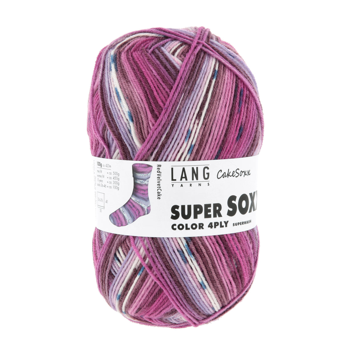 Langyarnssupersoxxcolor ply print — gemaakt met Lang Yarns Super Soxx Color 4-Fach