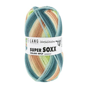 Lang Yarns Super Soxx Color 4-PLY 0508 Limoen/Petrol/Beige 1143 Key West