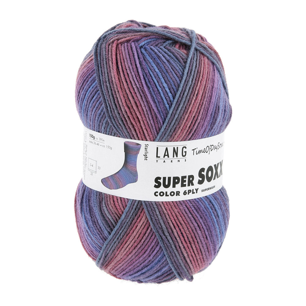 Langyarnssupersoxxcolor ply print — gemaakt met Lang Yarns Super Soxx Color 6-Fach