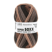 Lang Yarns Super Soxx Merino Color 4-Draads 0525 Bruin 1146 Aarde