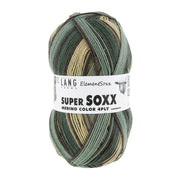 Lang Yarns Super Soxx Merino Color 4-Draads 0527 Groen 1146 Hout