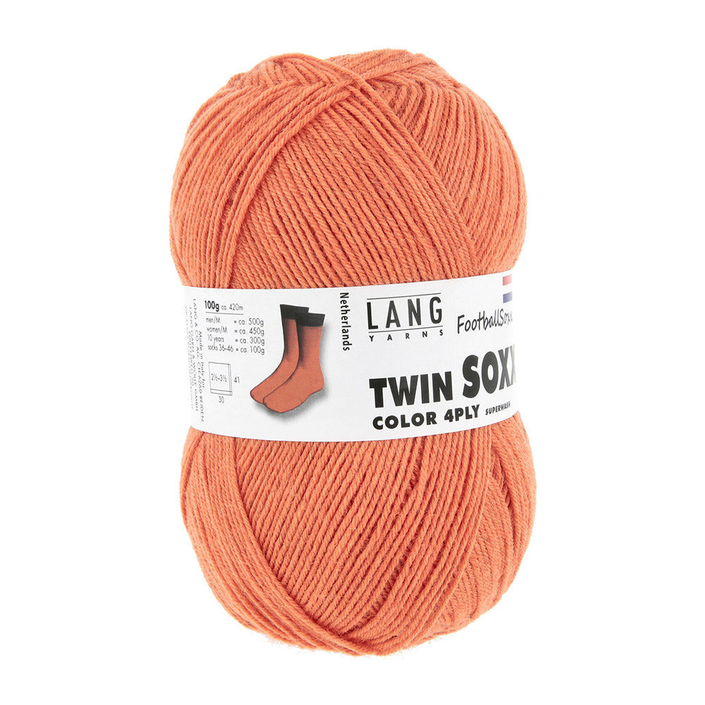 Langyarnstwinsoxx ply print — gemaakt met Lang Yarns Twin Soxx 4-draads FootballSoxx
