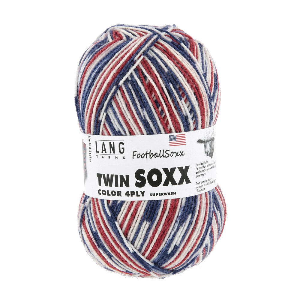 Lang Yarns Twin Soxx 4-draads FootballSoxx 909 0603 Verenigde Staten