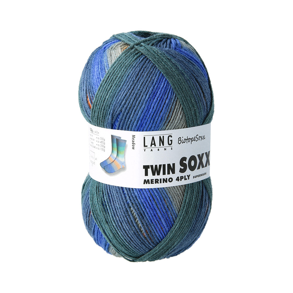 Langyarnstwinsoxxmerino ply print — gemaakt met Lang Yarns Twin Soxx Merino 4-Fach