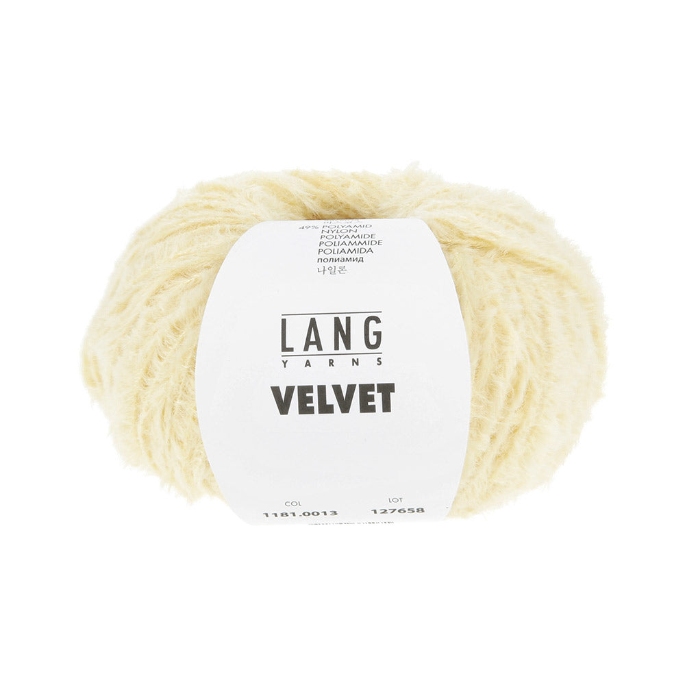 Lang Yarns Velvet 0013 Lichtgeel