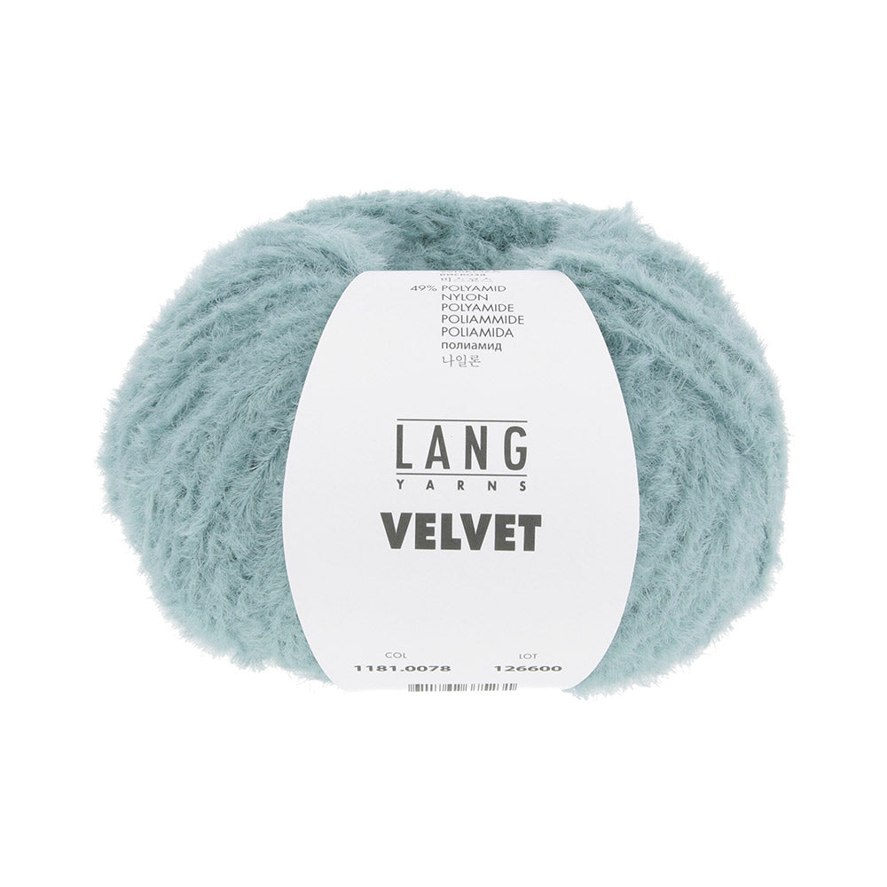 Lang Yarns Velvet 0078 Licht Turquoise