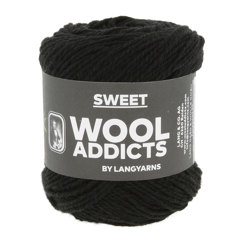 Lang Yarns Wooladdicts Sweet 0004 Zwart