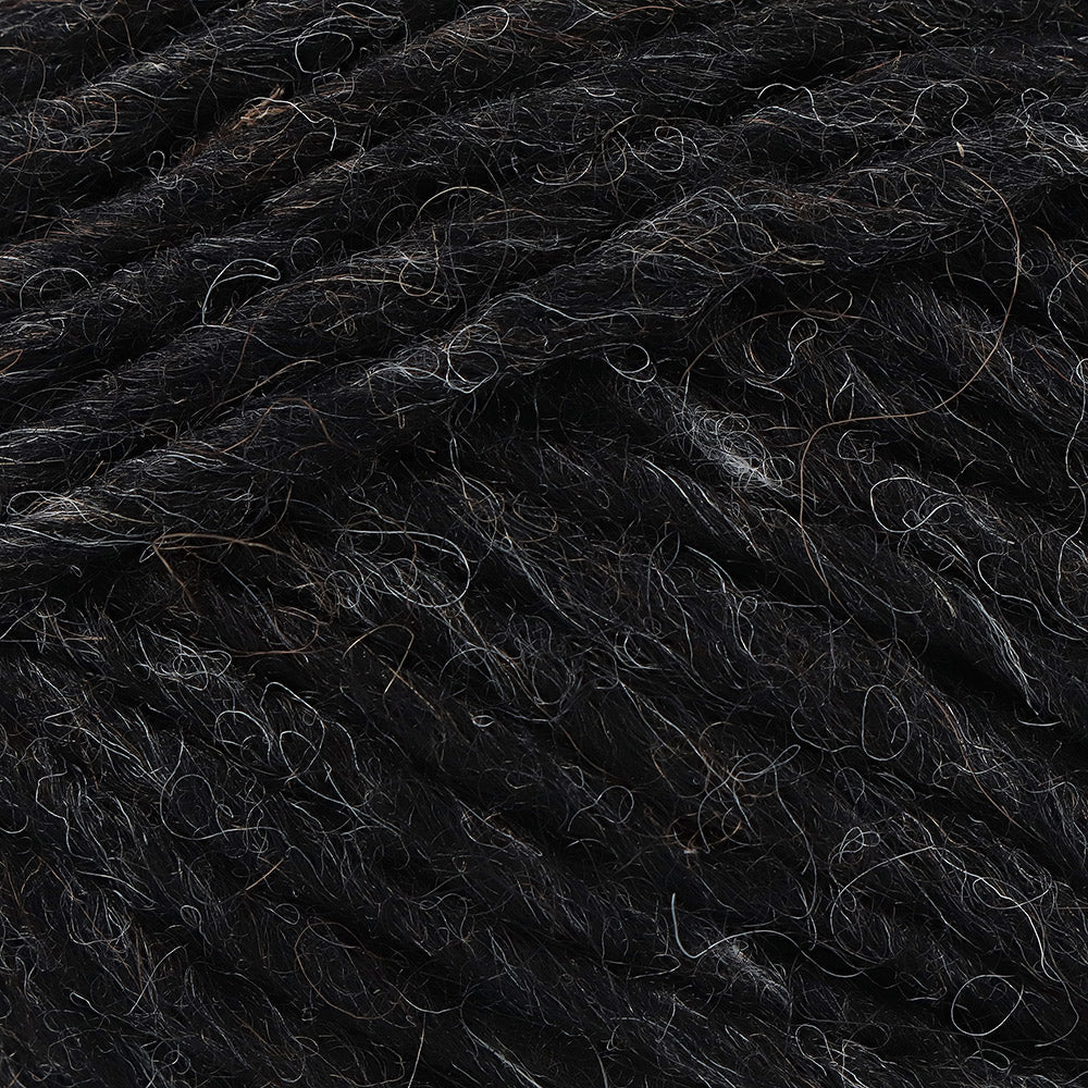 Istex Lopi Alafosslopi 0005 Black Heather - detail van het garen