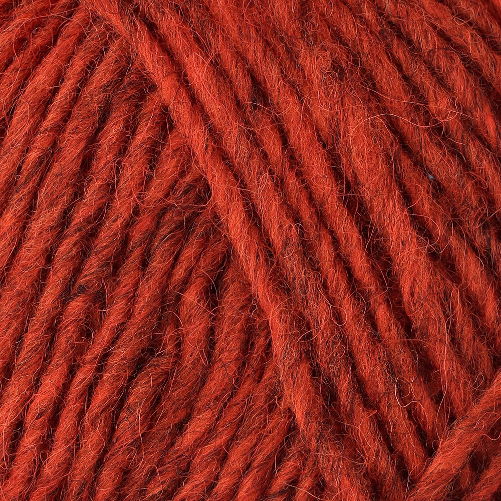 Istex Lopi Alafosslopi 1236 Burnt Orange - detail van het garen