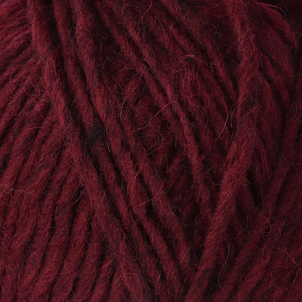 Istex Lopi Alafosslopi 1242 Oxblood Red - detail van het garen