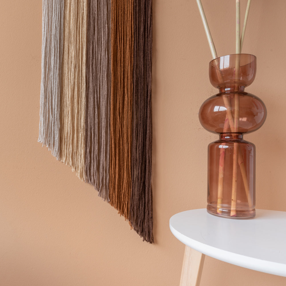 Degrade wall hanging — gemaakt met Macramé Patroon Yarn and Colors Degradé Wall Hanging 2.0 (3)