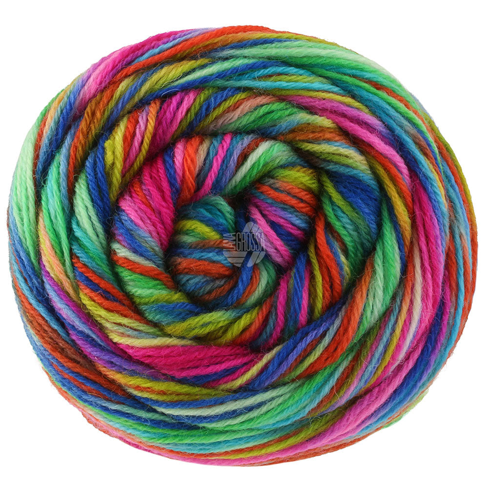 Bol Lana Grossa Meilenweit 100 Cascata 5202 sokkengaren in de kleuren Turquoise / Mint / Limoen / Donkerblauw / Fuchsia / Roze / Groen / Citroengeel - Lana Grossa Meilenweit 100 Cascata 5202 Turquoise/Mint/Limoen/Donkerblauw/Fuchsia/Roze/Groen/Citroengeel