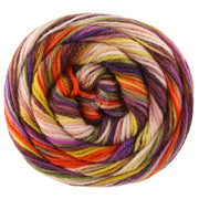 Bol Lana Grossa Meilenweit 100 Cascata 5204 sokkengaren in de kleuren Rood / Roze / Violet / Licht- / Donkerolijf / Geel / Oranje / Donkerrood / Mokka - Lana Grossa Meilenweit 100 Cascata 5204 Rood/Roze/Violet/Licht-/Donkerolijf/Geel/Oranje/Donkerrood/Mokka