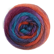 Bol Lana Grossa Meilenweit 100 Color Mix Sparks 7616 in de kleuren Zalmrood/Donkerblauw/Koningsblauw/Turquoise/Roodviolet/Fuchsia - Lana Grossa Meilenweit 100 Color Mix Sparks 7616 Zalmrood/Donkerblauw/Koningsblauw/Turquoise/Roodviolet/Fuchsia