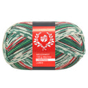 Lana Grossa Meilenweit 6-fach 150 Merino Christmas Lurex 635 Rot/Dunkelgrün/Hellgrün/Weiß/Dunkelrot