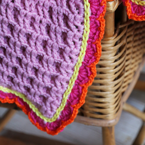 Merino extra fine babydekentje — gemaakt met Merino Extra fine babydeken haakpatroon