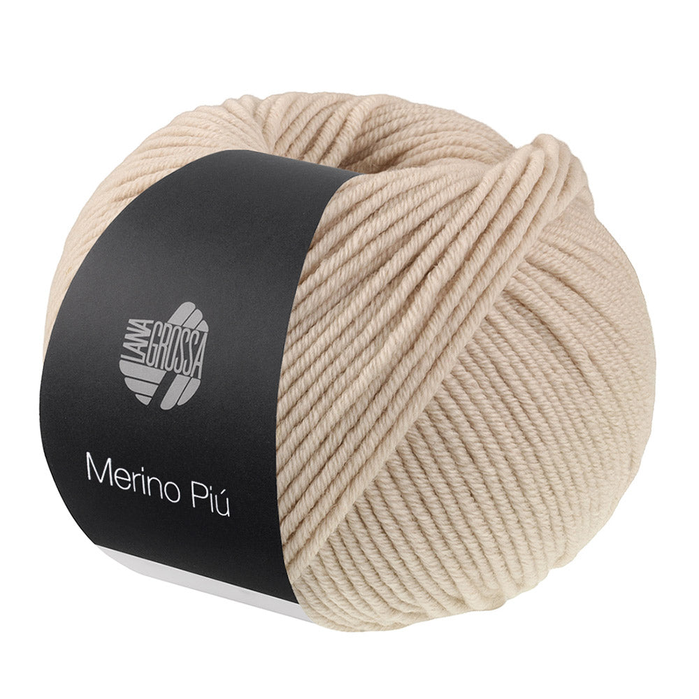 Lana Grossa Merino Piú 002 Beige - bol garen