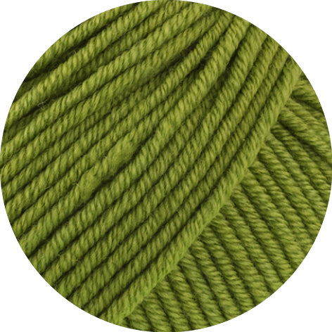 Lana Grossa Merino Piú 006 Meigroen - kleurdetail van bol garen
